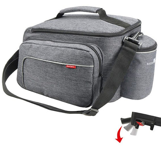 Abi klickfix enkele fietstas achter rackpack sport uniklip grijs - 414262