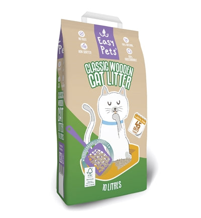 Load image into Gallery viewer, Easypets biodegradable classic houtkorrels kattenbakvulling
