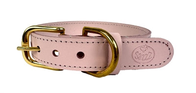 Load image into Gallery viewer, Sazzz Halsband hond braveheart leer lichtroze
