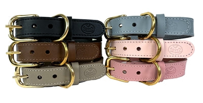 Load image into Gallery viewer, Sazzz Halsband hond braveheart leer lichtblauw
