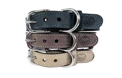 Load image into Gallery viewer, Sazzz Halsband hond nomad vintage leer antraciet
