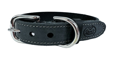 Load image into Gallery viewer, Sazzz Halsband hond nomad vintage leer antraciet
