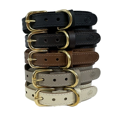 Load image into Gallery viewer, Sazzz Halsband hond pioneer leer taupe
