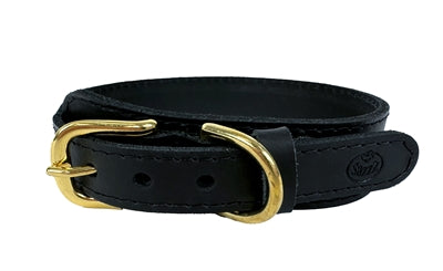 Load image into Gallery viewer, Sazzz Halsband hond pioneer leer zwart
