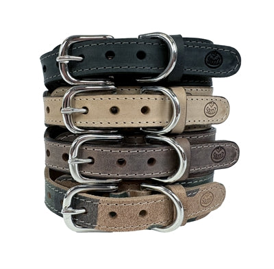 Load image into Gallery viewer, Sazzz Halsband hond boho vintage leer beige
