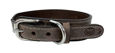 Load image into Gallery viewer, Sazzz Halsband hond boho vintage leer bruin
