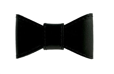 Load image into Gallery viewer, Sazzz Vlinderstrik glamper leer zwart
