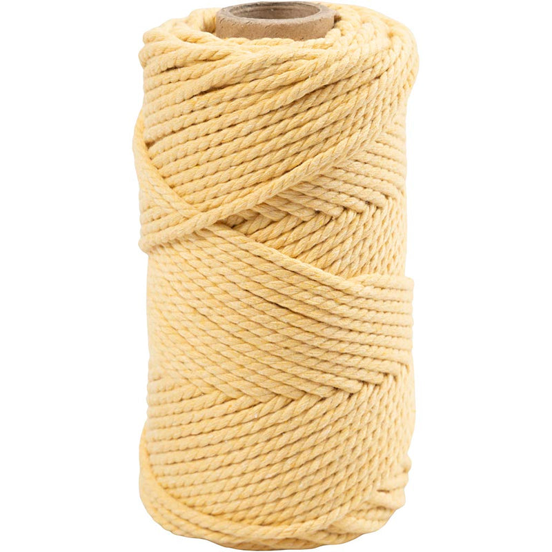 Load image into Gallery viewer, Https: www.cchobby.nl macrame-koord-l-55-m-d-4-mm-lichtgeel-330-gr-1-rol
