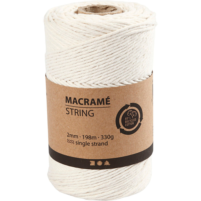 Load image into Gallery viewer, Creativ company macrame koord off-white, 198m

