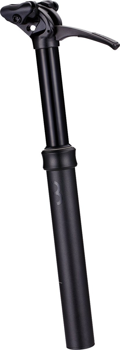 Bbb cycling handlepost verstelbare zadelpen 27.2 mm - dropper post - mtb zadelpen met hendel - 390 mm - offset: 15 mm - zwart - bsp-52
