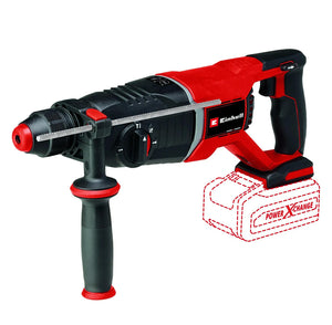 Einhell professional accu boorhamer tp-hd 18 26 d li bl solo - power x-change - 18 v li-ion - 2,6 j - pneumatisch slagwerk - sds plus - 4-functies: boren hamerboren beitelen met of zonder beitelslot - incl. e-box - excl. accu en lader