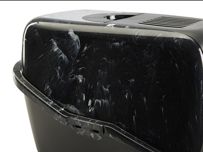 Load image into Gallery viewer, Savic kattenbak nestor marble zwart wit
