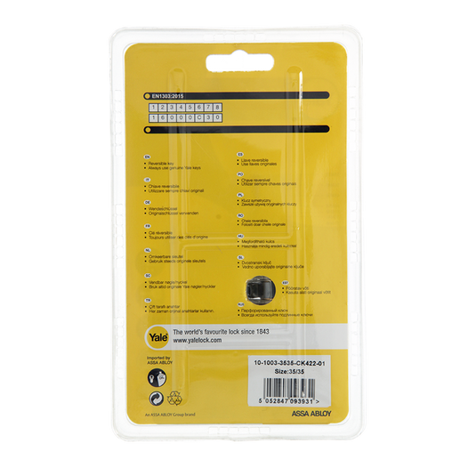 Yale 1060545 - knopcilinder 1000 mv 70mm(35 35) | 5 stuks