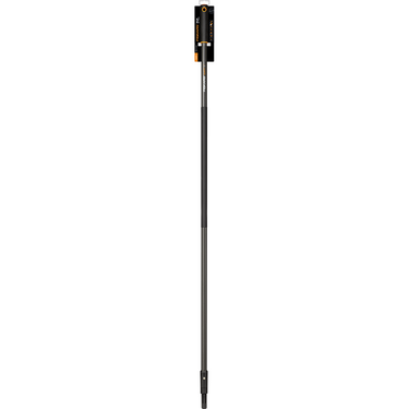 Fiskars televerlengsteel quikfit steel - telescoopsteel - anti slip - grafiet - 145 cm