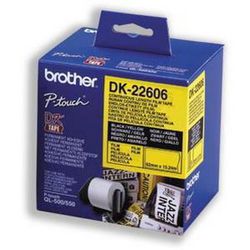 Folie etiketteertape brother dk-22606 zwart op geel