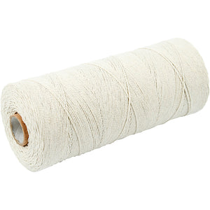 Creotime katoendraad, l: 700 m, extra dunne kwaliteit 12 6, licht naturel, 250 gr, 1 bol
