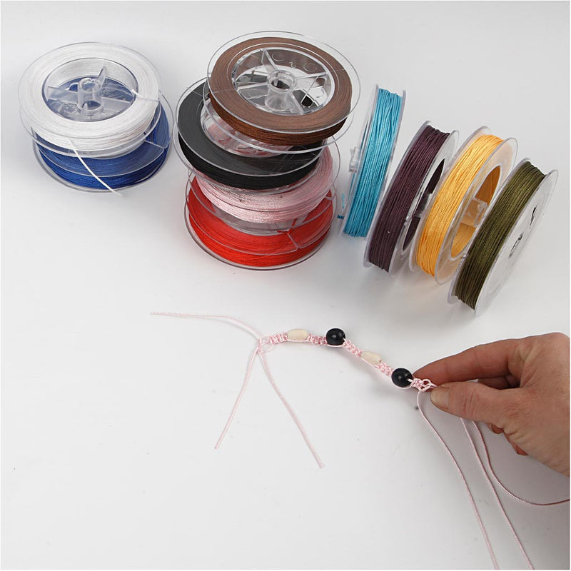 Load image into Gallery viewer, Creativ company https: www.cchobby.nl polyester-koord-dikte-1-mm-diverse-kleuren-10x50-m-1-doos
