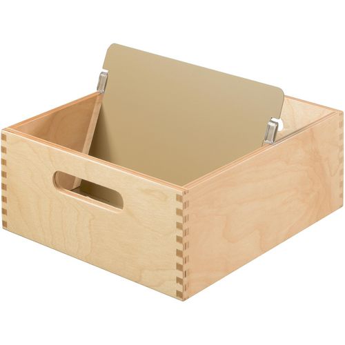 Houten kaartenbak han voor a5 23 x 25 x 9,8 cm