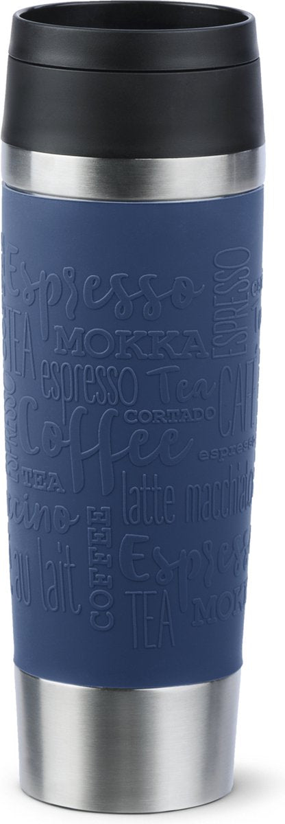 Tefal travel mug - thermosfles - 500ml - rvs donkerblauw - lekvrij - geschikt voor warme en koude dranken
