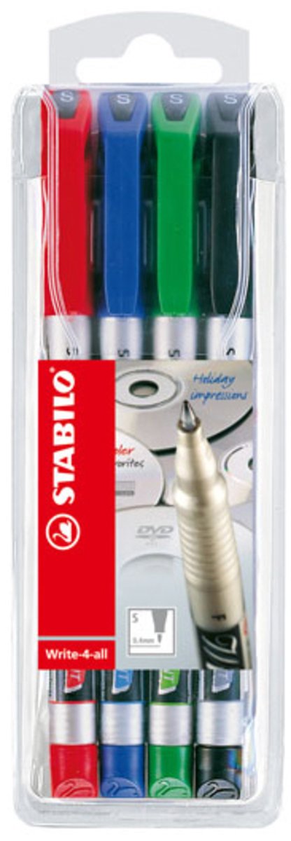 Load image into Gallery viewer, Stabilo write-4-all superfijn (0,4 mm) permanente marker - 4dlg.
