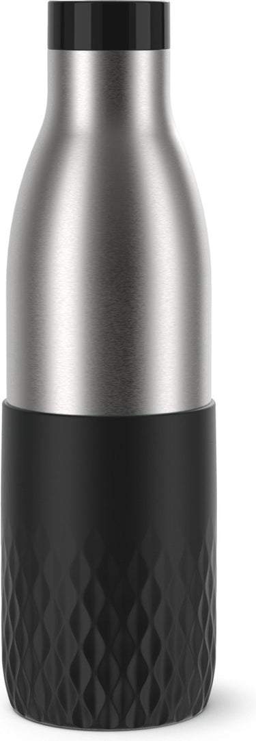 Tefal bludrop sleeve - thermosfles - 0.7l - rvs zwart - lekvrij - compact - geschikt voor koffie