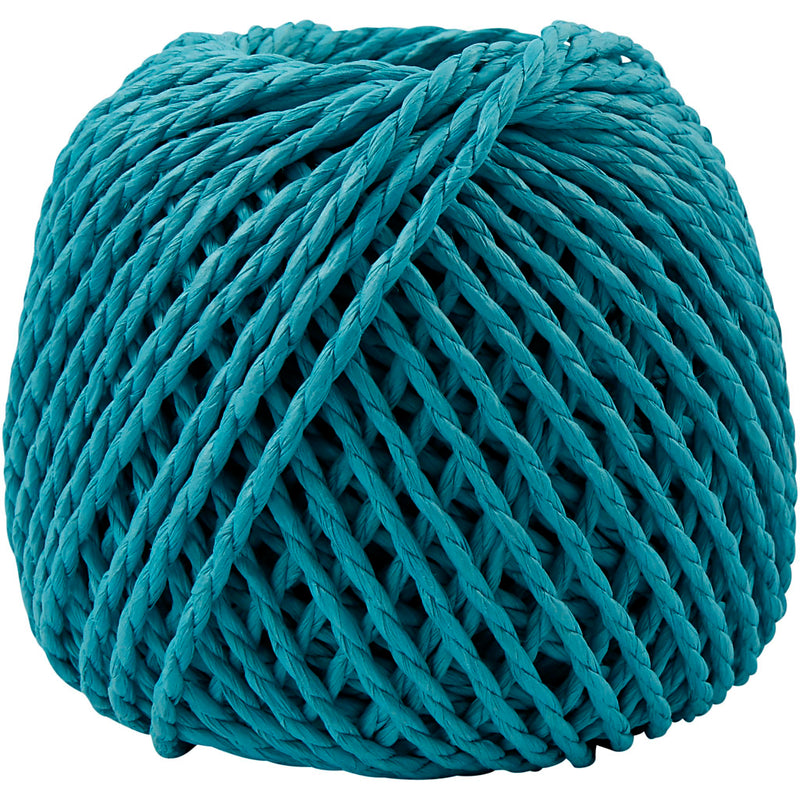 Load image into Gallery viewer, Creativ company https: www.cchobby.nl papier-garen-dikte-2-5-3-mm-turquoise-150-gr-40-m-1-bol
