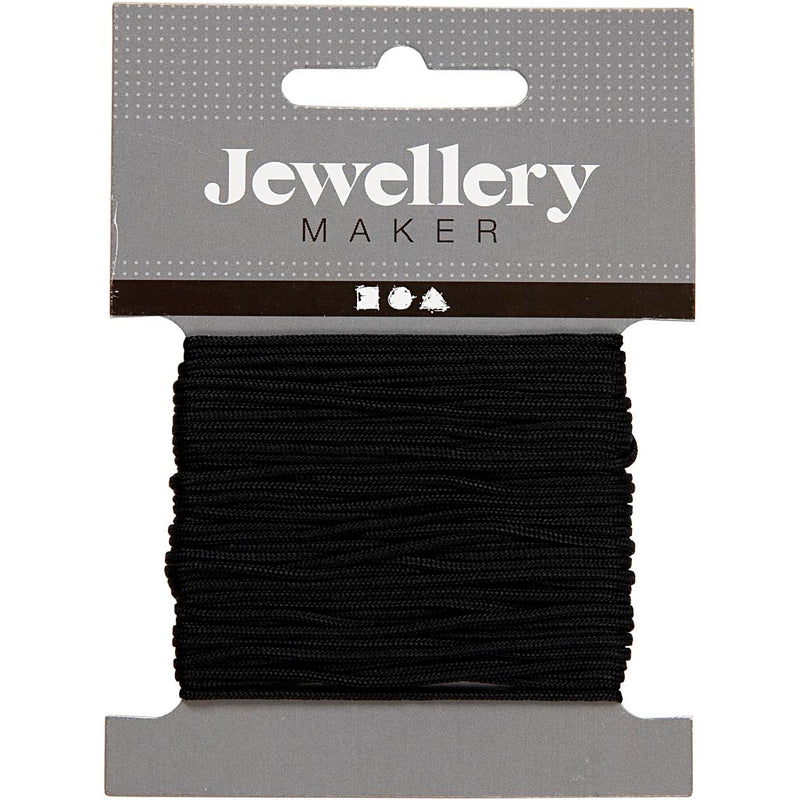Load image into Gallery viewer, Creativ company https: www.cchobby.nl macrame-koord-dikte-1-mm-zwart-10-m-1-rol
