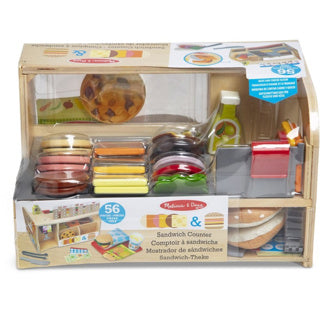 Load image into Gallery viewer, Melissa doug wooden slice stack sandwich counter
