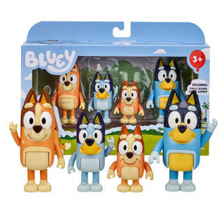 Moose toys bluey familie figurenset 4 pack