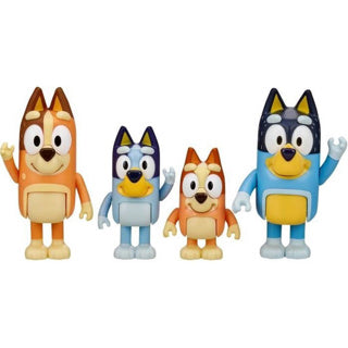 Moose toys bluey familie speelfiguren, 4st.