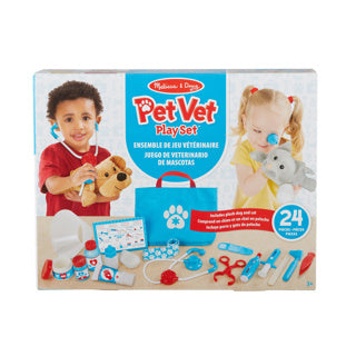 Melissa doug - dierenarts speelset - 24-delig - inclulsief opbergtas