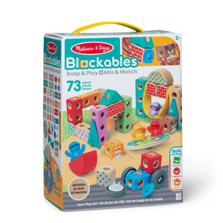 Load image into Gallery viewer, Melissa doug blockables town play set (73pc)
