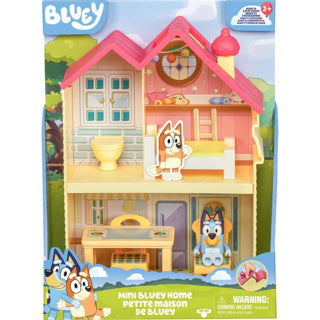 Moose toys bluey mini speelhuis met meubels en speelfiguur