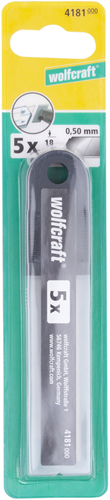 Wolfcraft afbreekmessen | in box | 18mm | 5 stuks - 4181000