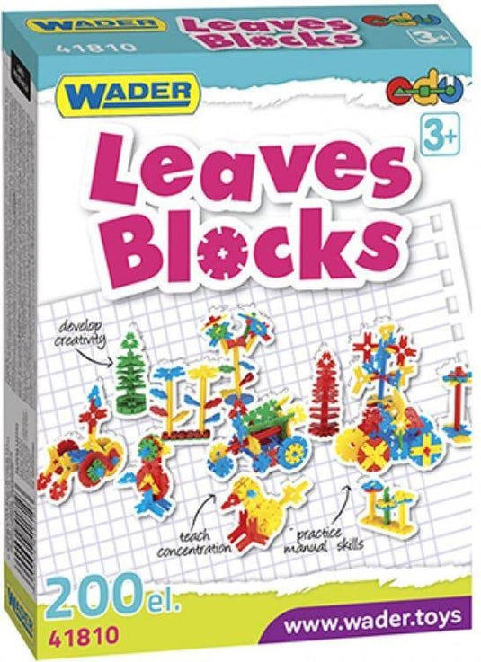 Wader bouwsysteem leaves blocks 200 delig