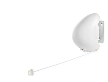 Leifheit wanddrooglijn rollfix single 80 longline - 8 m drooglengte - ophangbaar - wit
