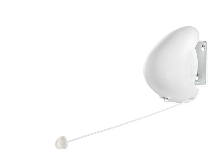 Load image into Gallery viewer, Leifheit wanddrooglijn rollfix single 80 longline - 8 m drooglengte - ophangbaar - wit
