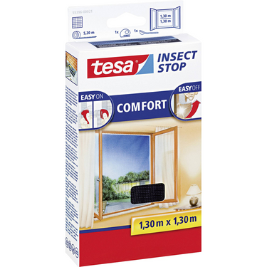 Tesa 1050472 - h l premium win.fly screen1,3x1,3m antraciet | 8 stuks