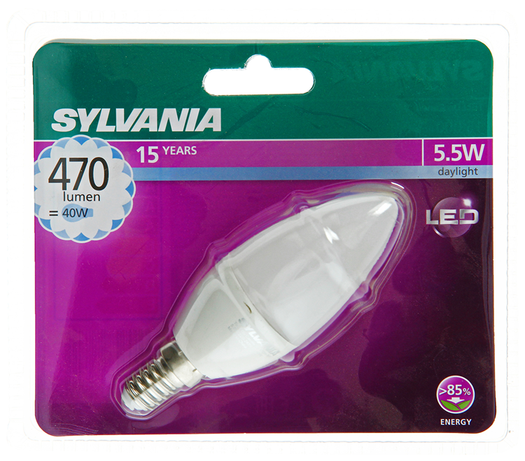 Afbeelding laden in galerijviewer, Sylvania 1059972 - syl led kaars e14 5,5w=40w 470lm 6500k | 6 stuks
