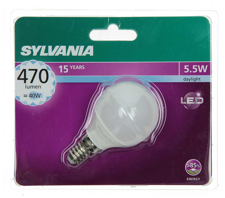 Load image into Gallery viewer, Sylvania 1059973 - syl led kogel e14 5,5w= 40w 470 lm 6500k | 6 stuks
