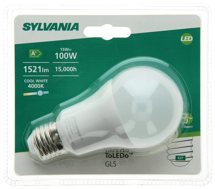 Load image into Gallery viewer, Sylvania 1056558 - syl peer kw e27 mat 1521lm 15w=100w | 6 stuks
