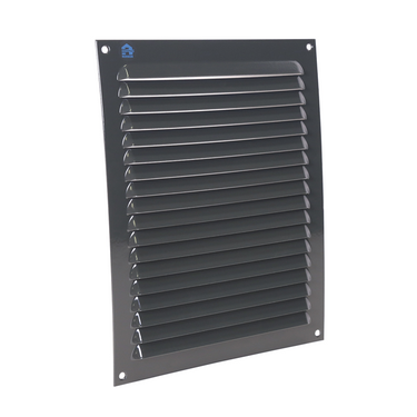 Renson 1062429 - opb.schoepenrooster plat alu 436 (200x250) structuur 7016 | 10 stuks