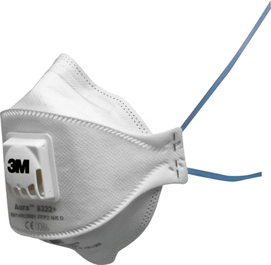 3m 9322c2n ffp2 fijnstofmasker met uitademventiel 2 stuks