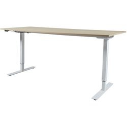 Zit-sta bureau schaffenburg lectro basic 180x80 eik wit