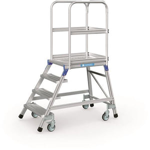 Zarges platformtrap verrijdbaar 1x4tr
