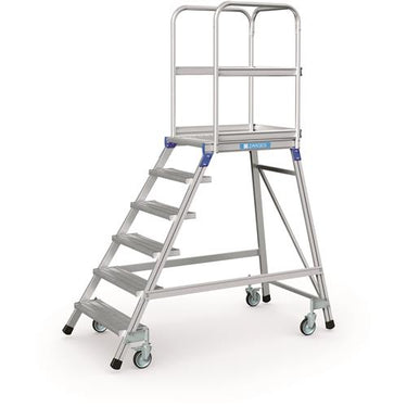 Zarges platformtrap verrijdbaar 1x6tr
