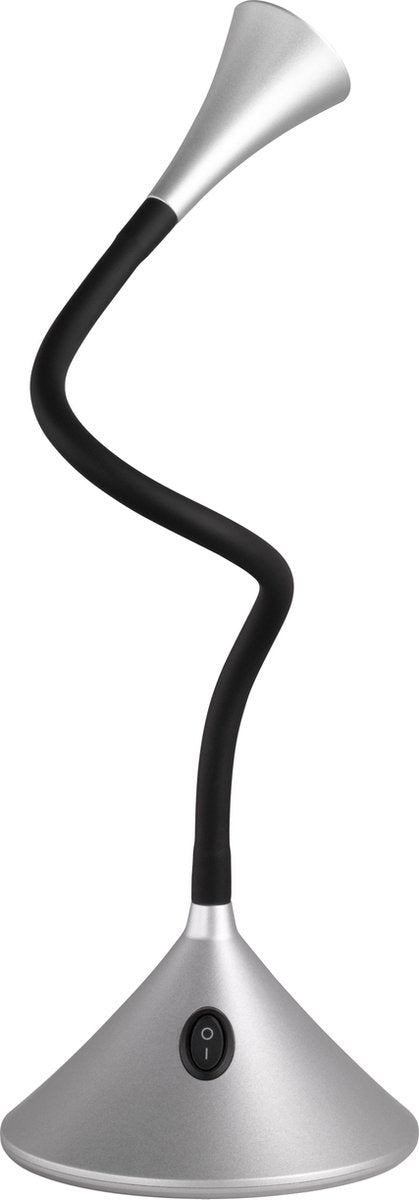 Rl live your light reality viper - tafellamp bureaulamp - zilver - incl. 1x smd 3w - flexibel - geschikt voor wandmontage
