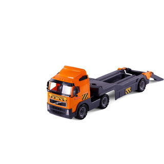 Load image into Gallery viewer, Polesie volvo vrachtwagen met oplegger en bulldozer
