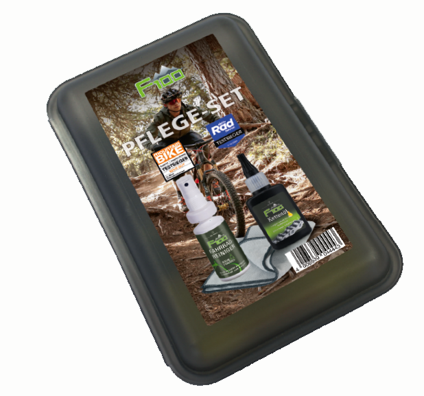 Load image into Gallery viewer, Drwack Verzorgingsset DR.WACK bestaat uit F100 kettingolie, F100 fietsreiniger en een microvezel doek
