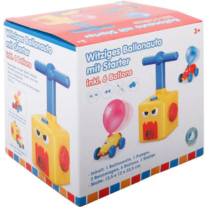 Vedes grappige ballonen auto (2 stuks) met starter